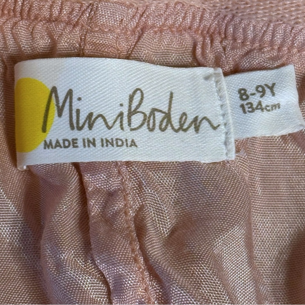 Mini Boden Pink Butterfly Tulle Skirt Girls 8-9Y 134 Floral Layered - Picture 4 of 8